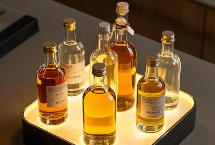 Wine bottle display stand design principles